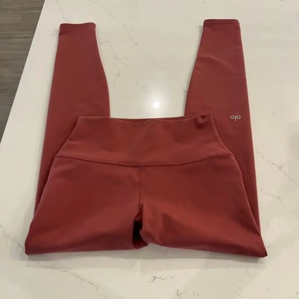 ALO Yoga Pink Purple High‎ Waisted Leggings Size Small